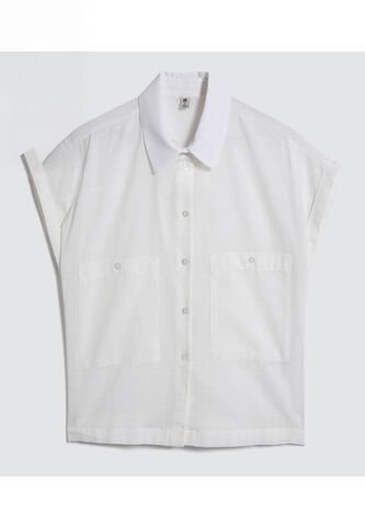 Camisa Para Mujer Manga Corta Color Crema Marca Ostu #40010193 Ostu