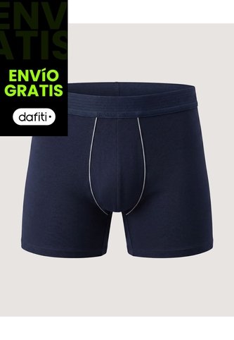 Boxer Medio Con Costuras A Contraste  Para Hombre Azul Ostu Ostu