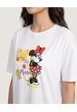 Camiseta Minnie Citrus  Para Mujer Crema Ostu de Ostu