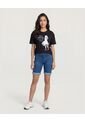 Camiseta Alice Vintage  Para Mujer Negro Ostu de Ostu