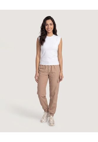 Camiseta Estampada Manga Sisa  Para Mujer Crema Ostu Ostu