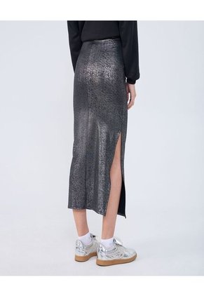 Falda Para Mujer Medio Color Negro Marca Ostu #40140152