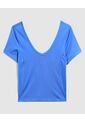Camiseta Para Mujer Manga Corta Color Azul  Marca Ostu #40092082 de Ostu