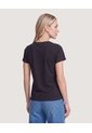 Camiseta Regular Estampada  Para Mujer Negro Ostu de Ostu