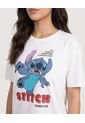 Camiseta Stitch Attack  Para Mujer Crema Ostu de Ostu