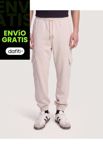 Jogger Cargo Utility  Para Hombre Avena Ostu Ostu