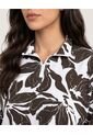 Buzo Botanical Half Zipper  Para Mujer Café Ostu de Ostu
