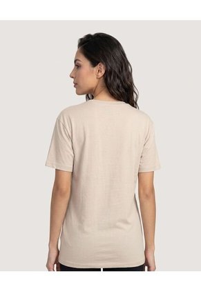 Camiseta Pooh Ride  Para Mujer Beige Ostu