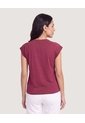 Camiseta Basica Boxi  Para Mujer Vino Ostu de Ostu