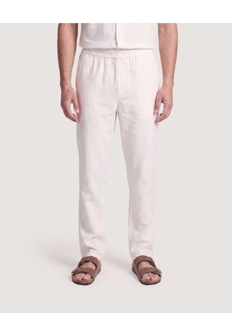 Pantalón En Efecto Rústico  Para Hombre Marfil Ostu Ostu