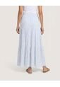 Falda Maxi Floral Breeze  Para Mujer Azul Ostu de Ostu