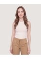 Tank Top Cuello Redondo  Para Mujer Blanco Ostu de Ostu