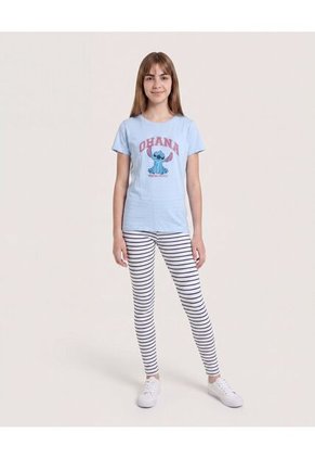 Pack X2 Leggings Rayas Para Niña Infantil Niña Negro Ostu