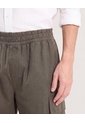 Bermuda Cargo Ajuste Relax  Para Hombre Verde Ostu de Ostu