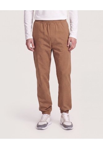 Jogger Plano Texturizado  Para Hombre Café Ostu Ostu