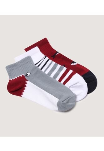 Medias Infantil Niño Tobillera Color Rojo Marca Ostu #80980158 Ostu