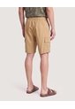 Bermuda Cargo Ajuste Relax  Para Hombre Beige Ostu de Ostu