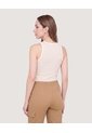 Tank Top Cuello Redondo  Para Mujer Blanco Ostu de Ostu