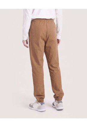 Jogger Plano Texturizado  Para Hombre Café Ostu