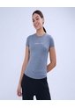 Camiseta Deportiva Jaspeada  Para Mujer Negro Ostu de Ostu