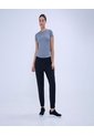 Camiseta Deportiva Jaspeada  Para Mujer Negro Ostu de Ostu