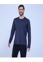 Camiseta Deportiva Manga Larga  Para Hombre Azul Ostu de Ostu