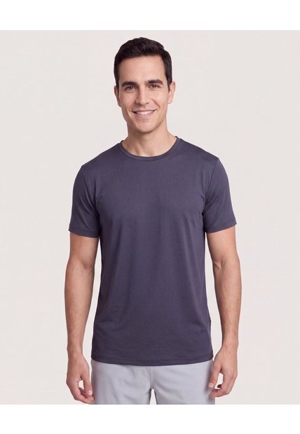 Camiseta Active Dry  Para Hombre Azul Ostu