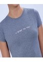 Camiseta Deportiva Jaspeada  Para Mujer Negro Ostu de Ostu