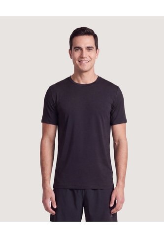 Camiseta Active Dry  Para Hombre Negro Ostu Ostu