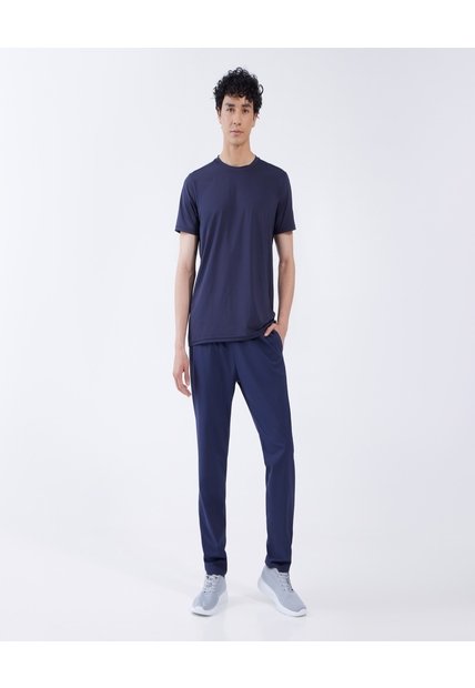 Pantalon Deportivo Con Bolsillos  Para Hombre Azul Ostu