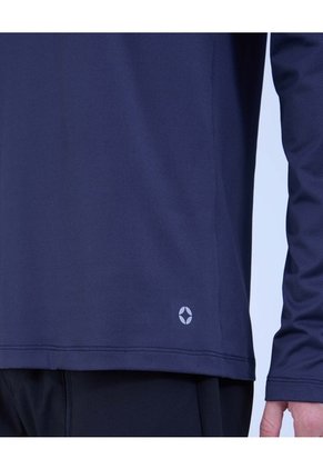 Camiseta Deportiva Manga Larga  Para Hombre Azul Ostu