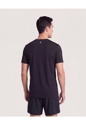 Camiseta Active Dry  Para Hombre Negro Ostu