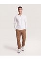 Pantalón En Efecto Rústico  Para Hombre Crema Ostu de Ostu