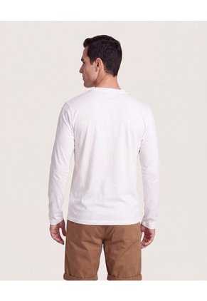 Pantalón En Efecto Rústico Para Hombre Crema Ostu