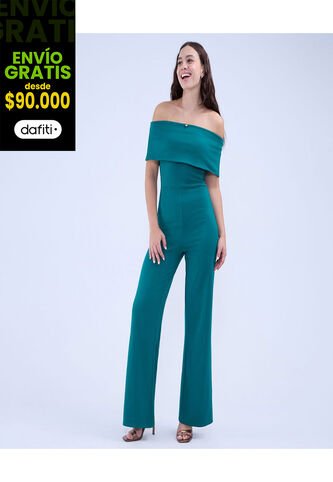 Enterizo Para Mujer Manga Sisa Color Verde  Marca Ostu #40320122 Ostu