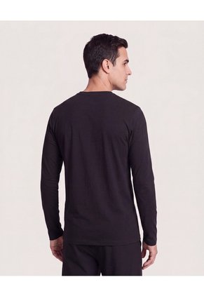 Pantalón En Efecto Rústico Para Hombre Negro Ostu