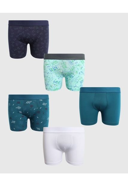 Pantaloncillo Infantil Niño Boxer Filete Medio Color Negro Marca Ostu #80000094