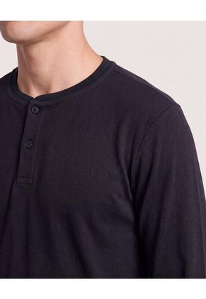Pantalón En Efecto Rústico Para Hombre Negro Ostu