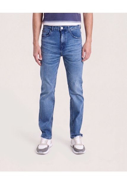 Jeans Regular  Para Hombre Azul Ostu