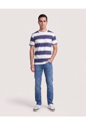 Jeans Regular Para Hombre Azul Ostu