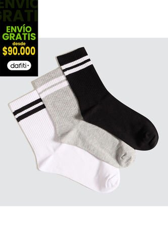 Medias Para Mujer Caña Larga Color Pack X Marca Ostu #40980191 Ostu