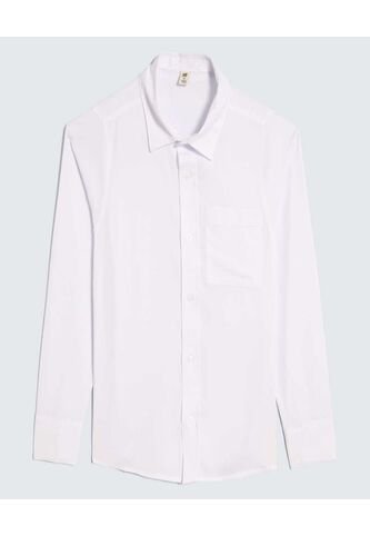 Camisa Para Niña Manga Larga Color Blanco Marca Ostu #90010013 Ostu
