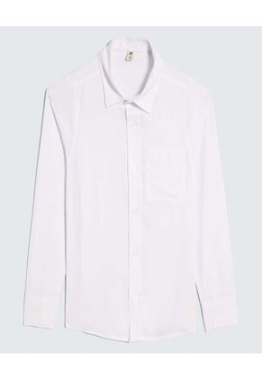 Camisa Para Niña Manga Larga Color Blanco Marca Ostu #90010013