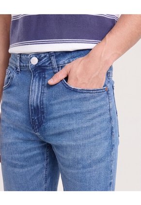 Jeans Regular Para Hombre Azul Ostu