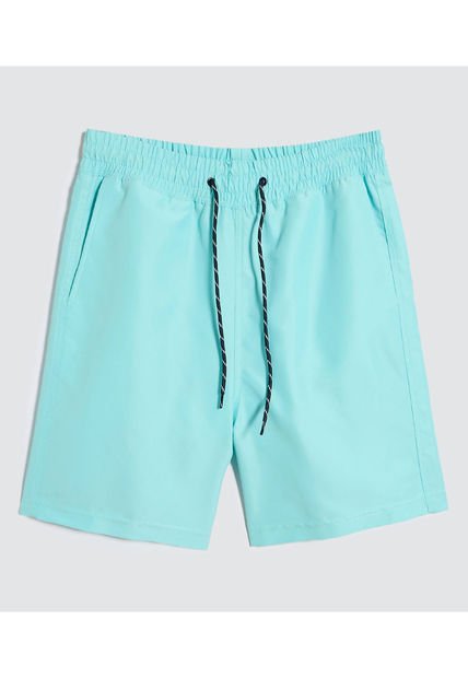 Pantaloneta Para Hombre De Baño Corta Color Aguamarina Marca Ostu #60270043