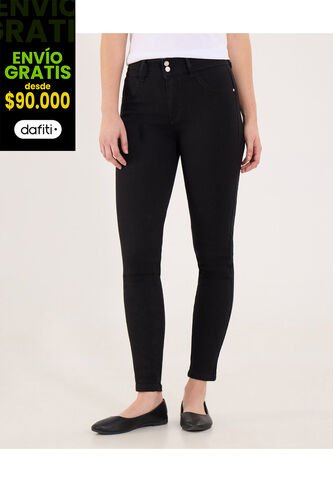 Jean Para Mujer Push Up Color Negro Marca Ostu #40160523 Ostu