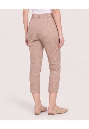 Pantalón Basico Capri  Para Mujer Café Ostu