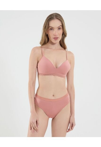 Brasier Para Mujer Monocopa Color Rosa Marca Ostu #40830035