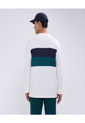 Camiseta Para Hombre Manga Larga Color Crema Marca Ostu #60091400