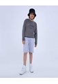Buzo Estampado Space Crew  Infantil Niño Gris Ostu de Ostu